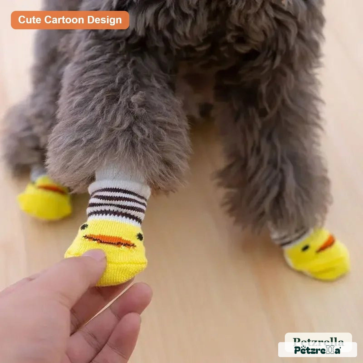 Petzrella Cartoon Knitted Winter Pet Socks - Petzrella Kft.