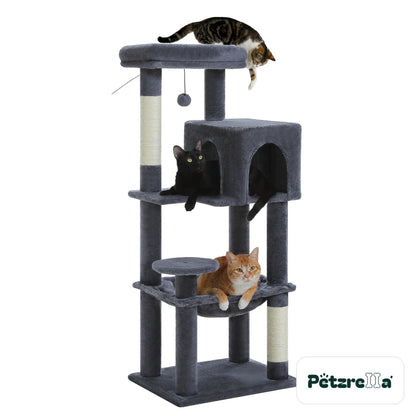 Petzrella cat tree 113 cm 5 levels dark grey