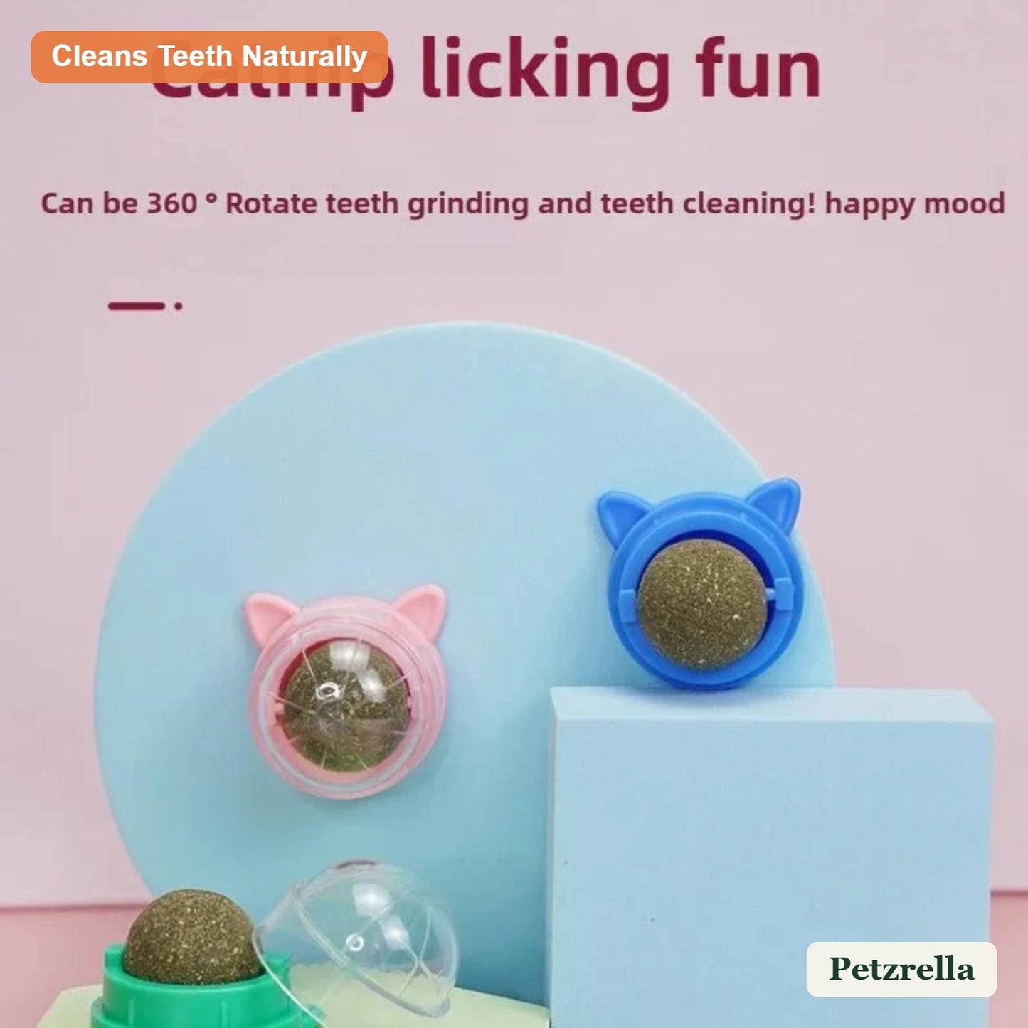 Petzrella Rotatable Catnip Wall Balls - Petzrella Kft.