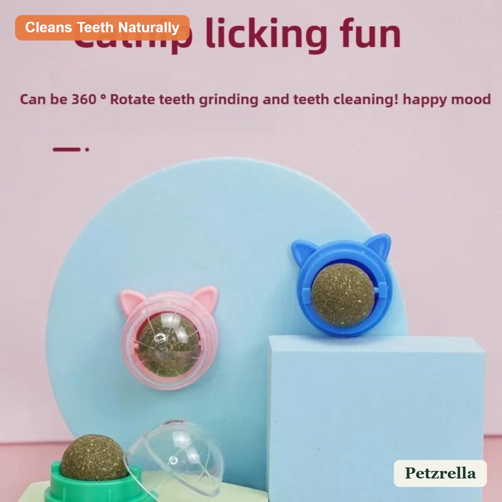 Petzrella Rotatable Catnip Wall Balls - Petzrella Kft.
