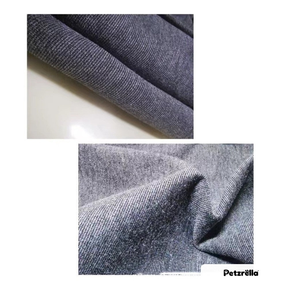 Soft stretchy fabric of the Petzrella dog calming vest