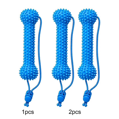 Petzrella Dog Dental Chew Toy with Rope – Bite-Resistant PVC Toothbrush Toy for Dogs - Petzrella Kft.