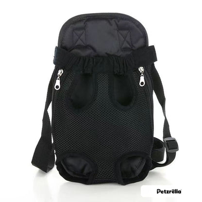 Petzrella Pet Front Carrier for dogs and cats in black