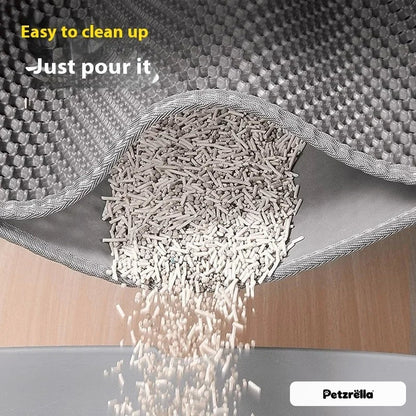 Emptying the double-layer cat litter mat