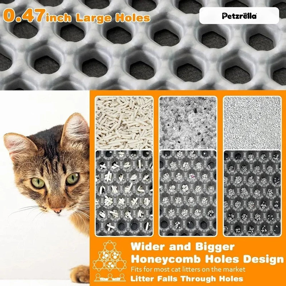 Large honeycomb holes for all litter types