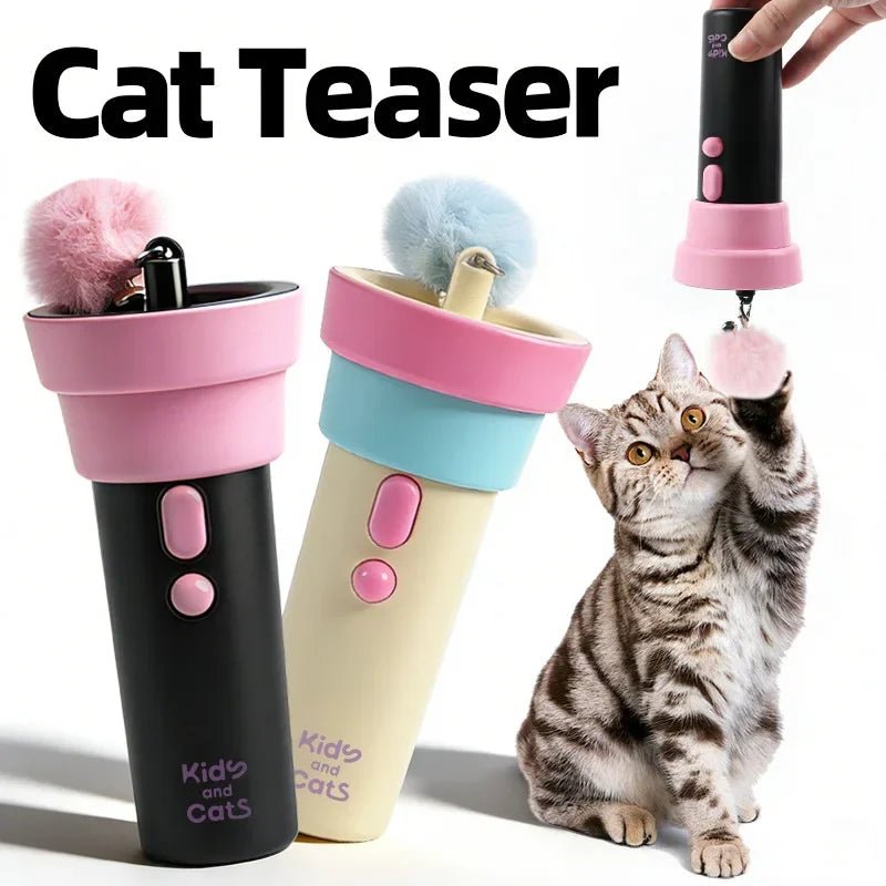 Petzrella Electric Cat Wand Toy – USB Rechargeable Auto-Retract - Petzrella Kft.