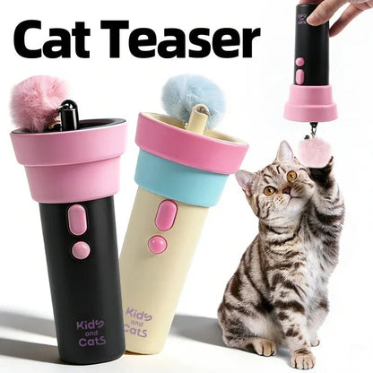 Petzrella Electric Cat Wand Toy – USB Rechargeable Auto-Retract - Petzrella Kft.