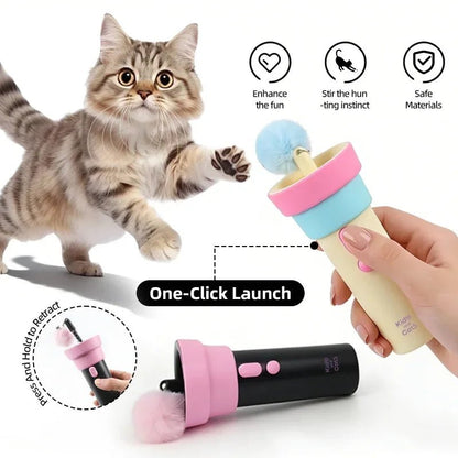 Petzrella Electric Cat Wand Toy – USB Rechargeable Auto-Retract - Petzrella Kft.