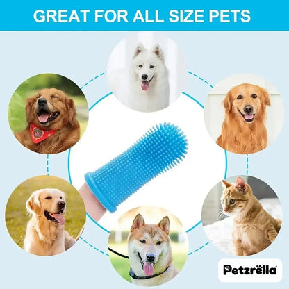 Petzrella finger toothbrush for dogs and cats of all sizes