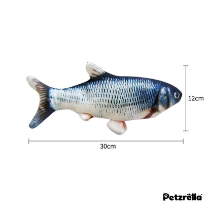Petzrella flopping fish cat toy size, about 30 cm