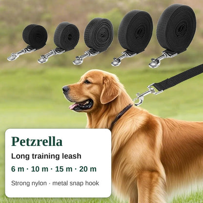 Petzrella long dog training leash 6 m, 10 m, 15 m, 20 m