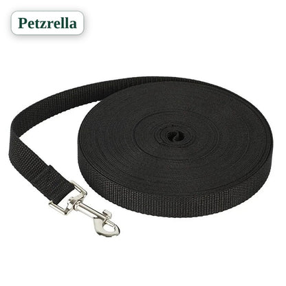 Petzrella nylon training leash roll with metal snap hook