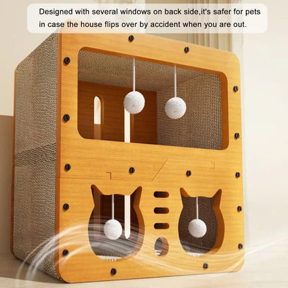 Petzrella Modern Wooden Scratcher Lounge - Petzrella Kft.