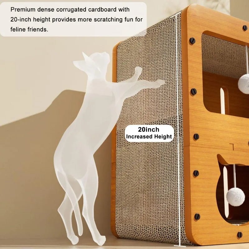 Petzrella Modern Wooden Scratcher Lounge - Petzrella Kft.