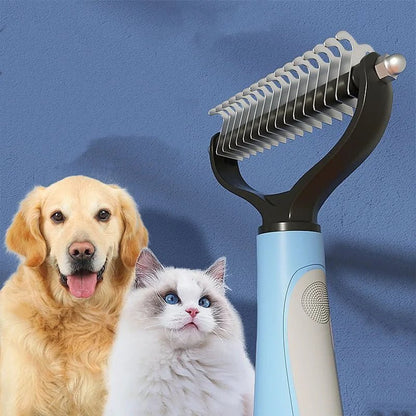 Petzrella Pet Grooming Comb – Stainless Steel for Cats & Dogs - Petzrella Kft.