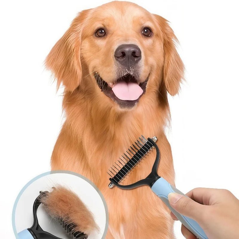 Petzrella Pet Grooming Comb – Stainless Steel for Cats & Dogs - Petzrella Kft.