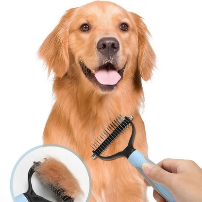 Petzrella Pet Grooming Comb – Stainless Steel for Cats & Dogs - Petzrella Kft.