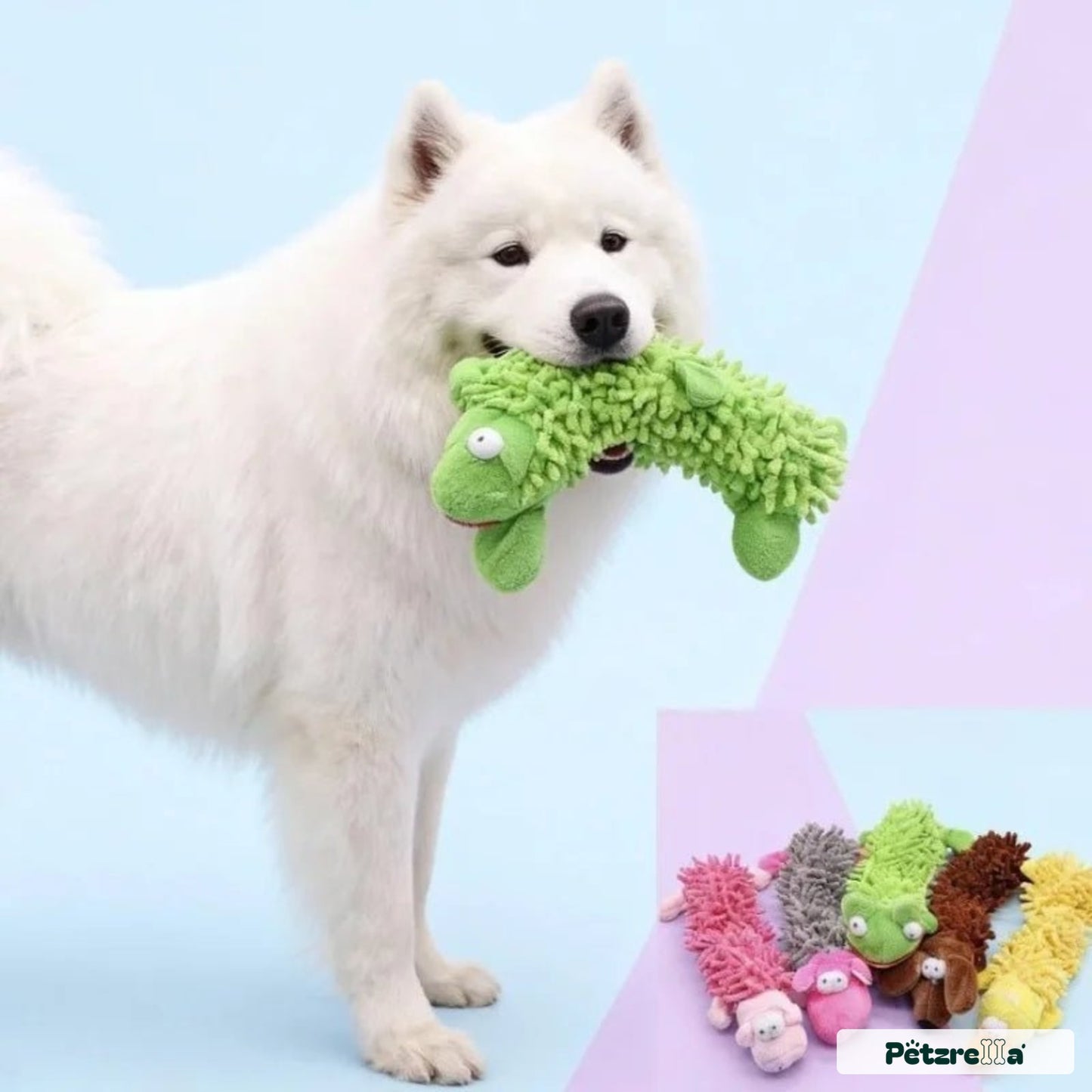 Petzrella Plush Dog Toy Squeaky Toys for Small Dogs