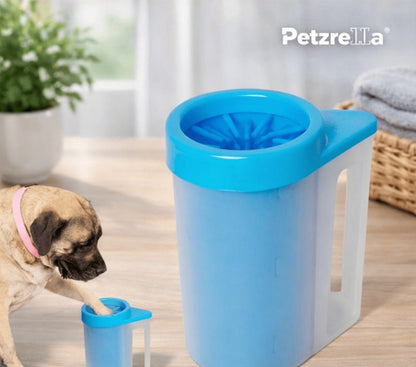 Petzrella Portable Gentle Pet Paw Cleaner – Blue-Medium