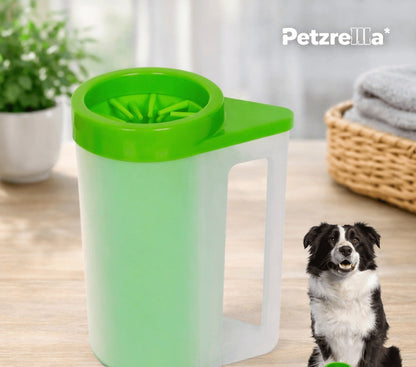 Petzrella Portable Gentle Pet Paw Cleaner – Green-Large