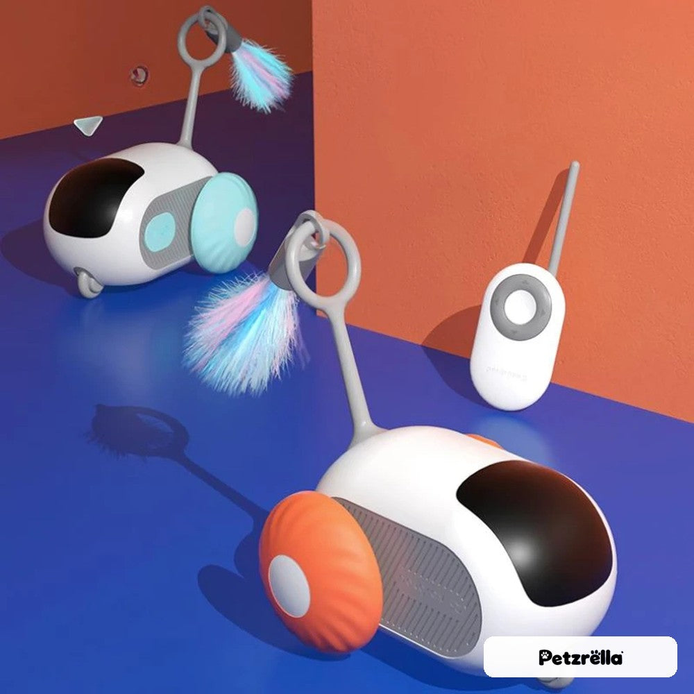 Petzrella remote control cat car in blue and orange