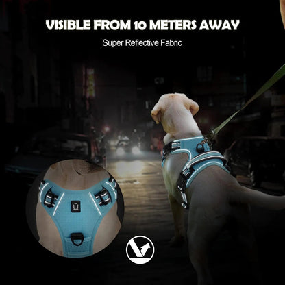Petzrella Reflective No-Pull Dog Harness – Front-Clip Control - Petzrella Kft.