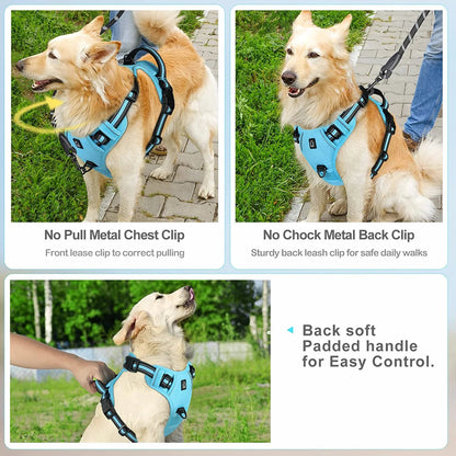 Petzrella Reflective No-Pull Dog Harness – Front-Clip Control - Petzrella Kft.