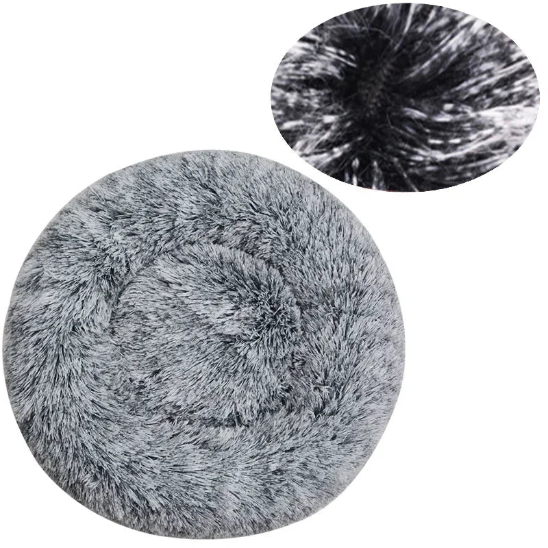 Petzrella Round Plush Pet Bed – 6 Sizes for Cats & Dogs - Petzrella Kft.