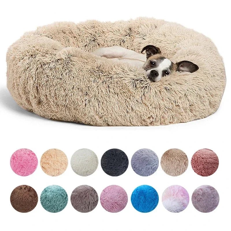 Petzrella Round Plush Pet Bed – 6 Sizes for Cats & Dogs - Petzrella Kft.