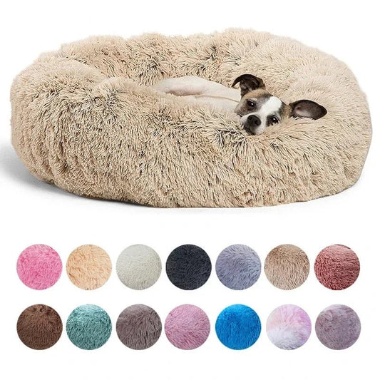 Petzrella Round Plush Pet Bed – 6 Sizes for Cats & Dogs - Petzrella Kft.