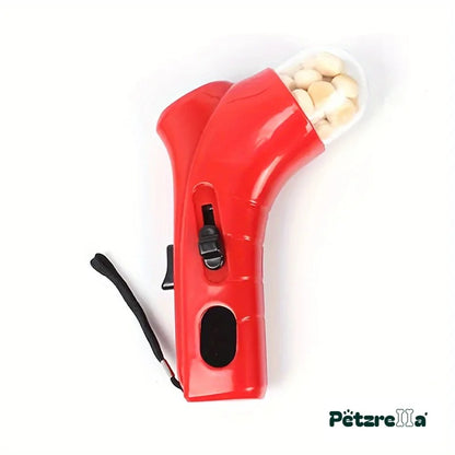 Petzrella Snack Catapult treat launcher in red
