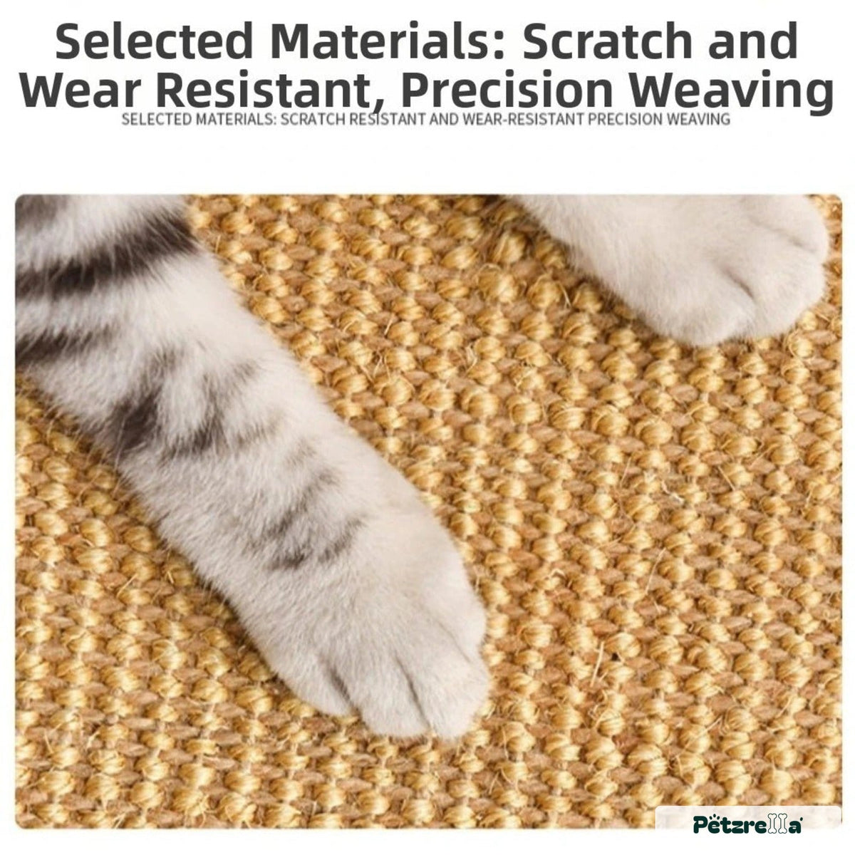 Petzrella Wall-Mounted Sisal Cat Scratcher with Play Ball - Petzrella Kft.