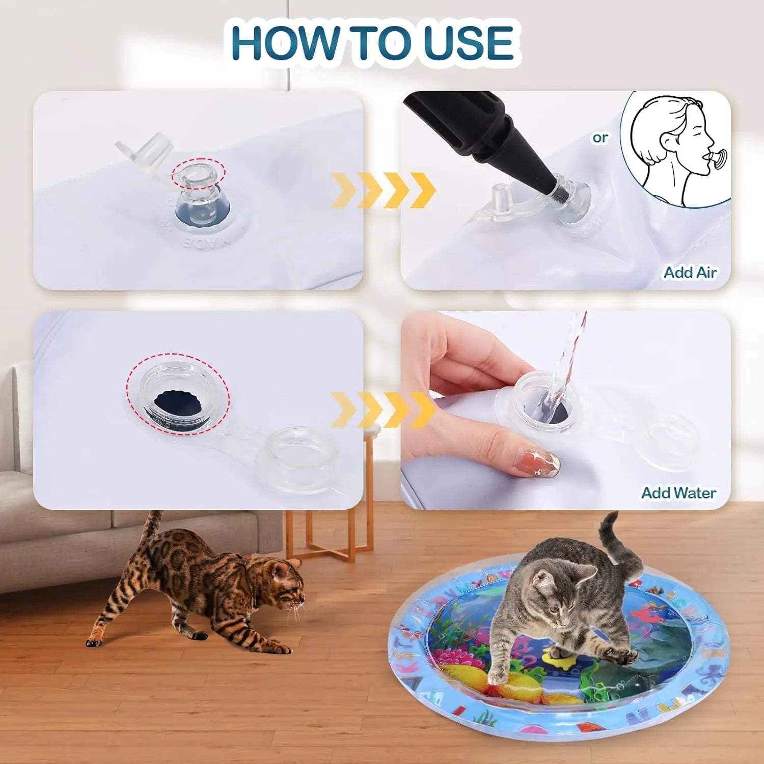Petzrella Water Sensory Play Mat for Cats & Dogs - Petzrella Kft.