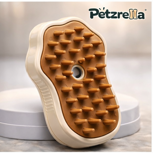 Petzrella Dampf-Bürste – Entfilzungsbürste für Katzen & Hunde
