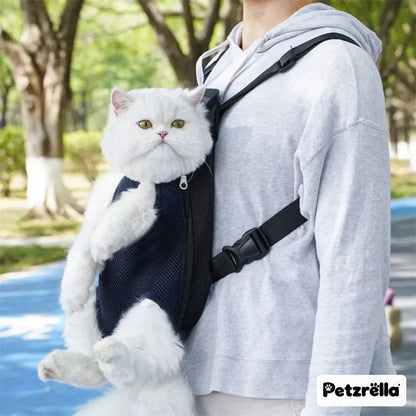 Petzrella Front Pet Carrier with a cat