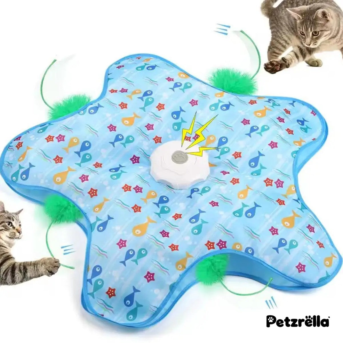 Petzrella Hide and Seek Cat Toy with feathers