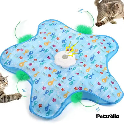 Petzrella Hide and Seek Cat Toy with feathers