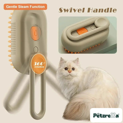 Petzrella 3-in-1 Steam Cat Electric Grooming Brush – view 3