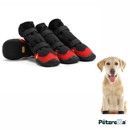 Petzrella All-Weather Rugged Dog Boots – Paw Protection Set