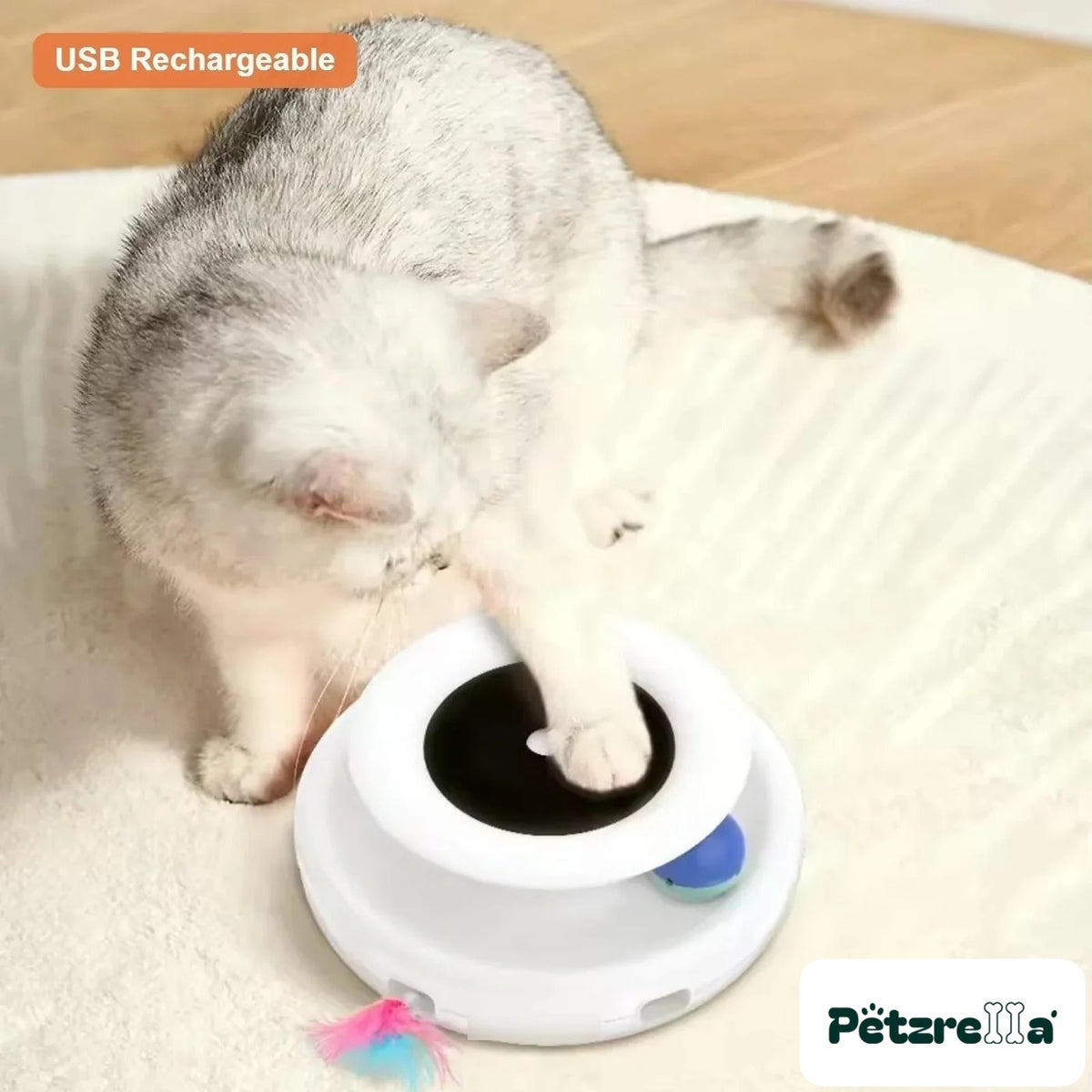 Petzrella 360° Moving Smart Cat Toy – view 2
