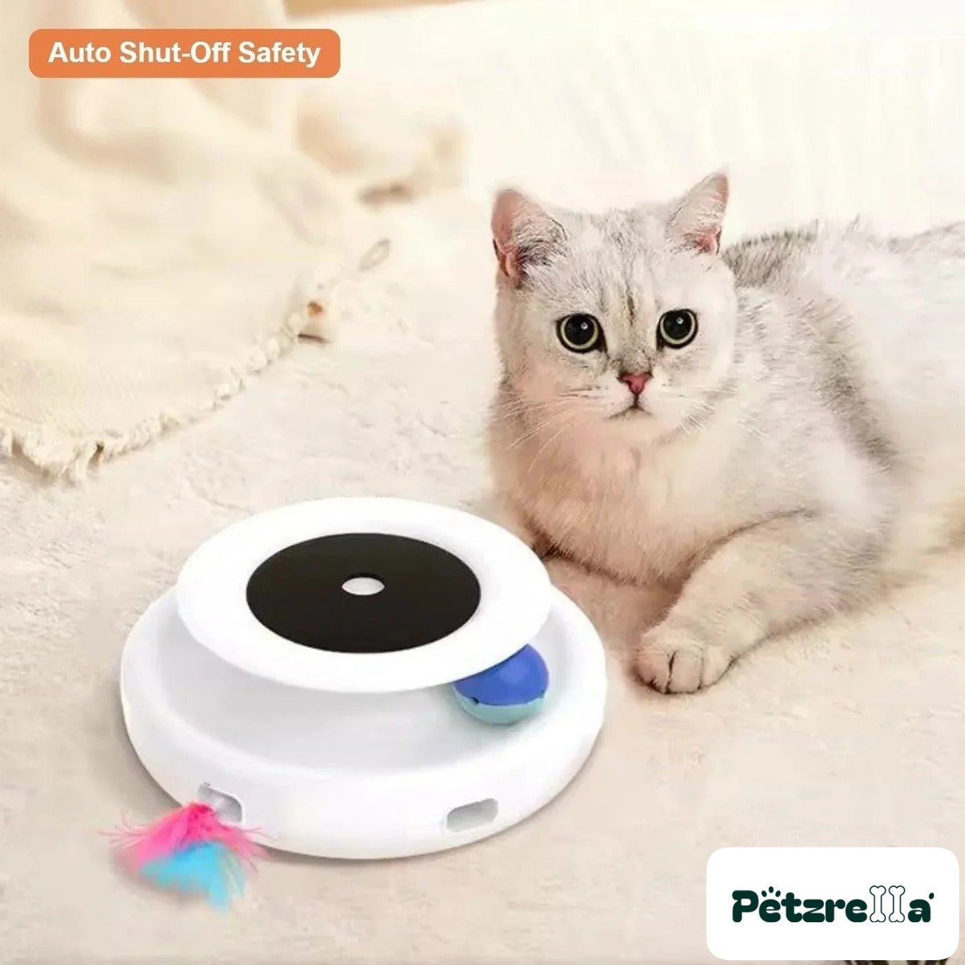 Petzrella 360° Moving Smart Cat Toy – view 3