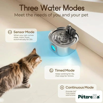 Petzrella 3L Wireless Cat Water Fountain – view 3