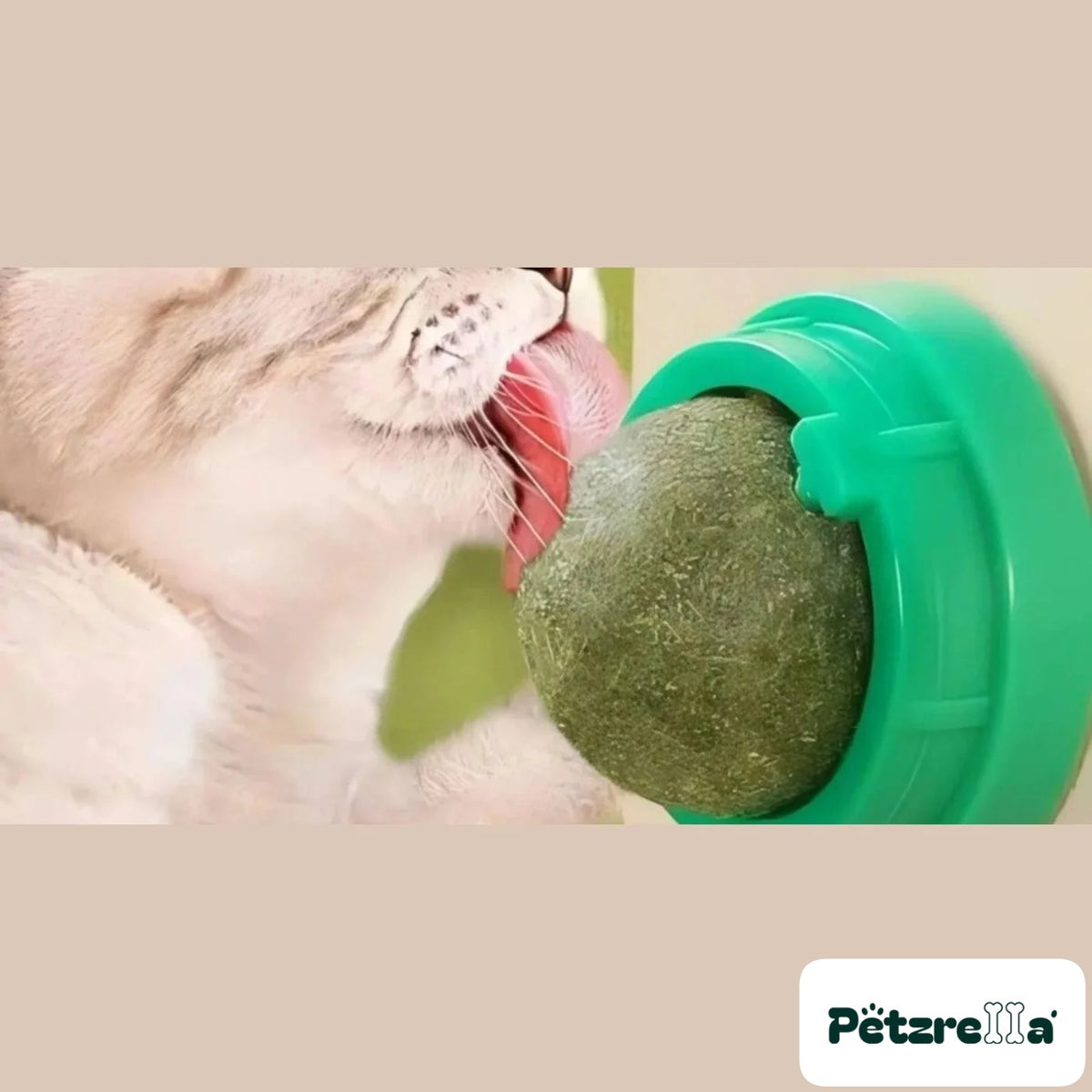 Petzrella Catnip Cat Wall Ball – 2 piece