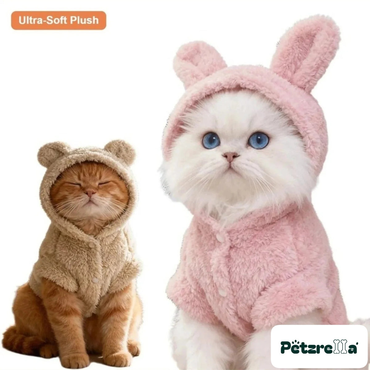 Petzrella Cuddle Bear Plush Hoodie – Cozy Oversized Fleece