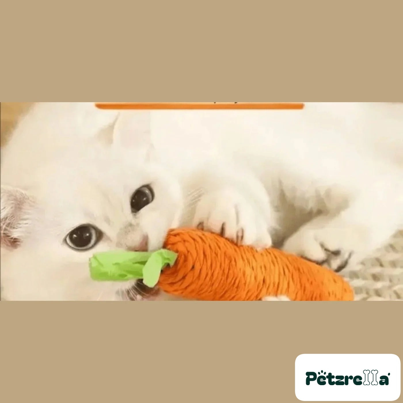 Petzrella Carrot Chew Toy for Cats – view 2