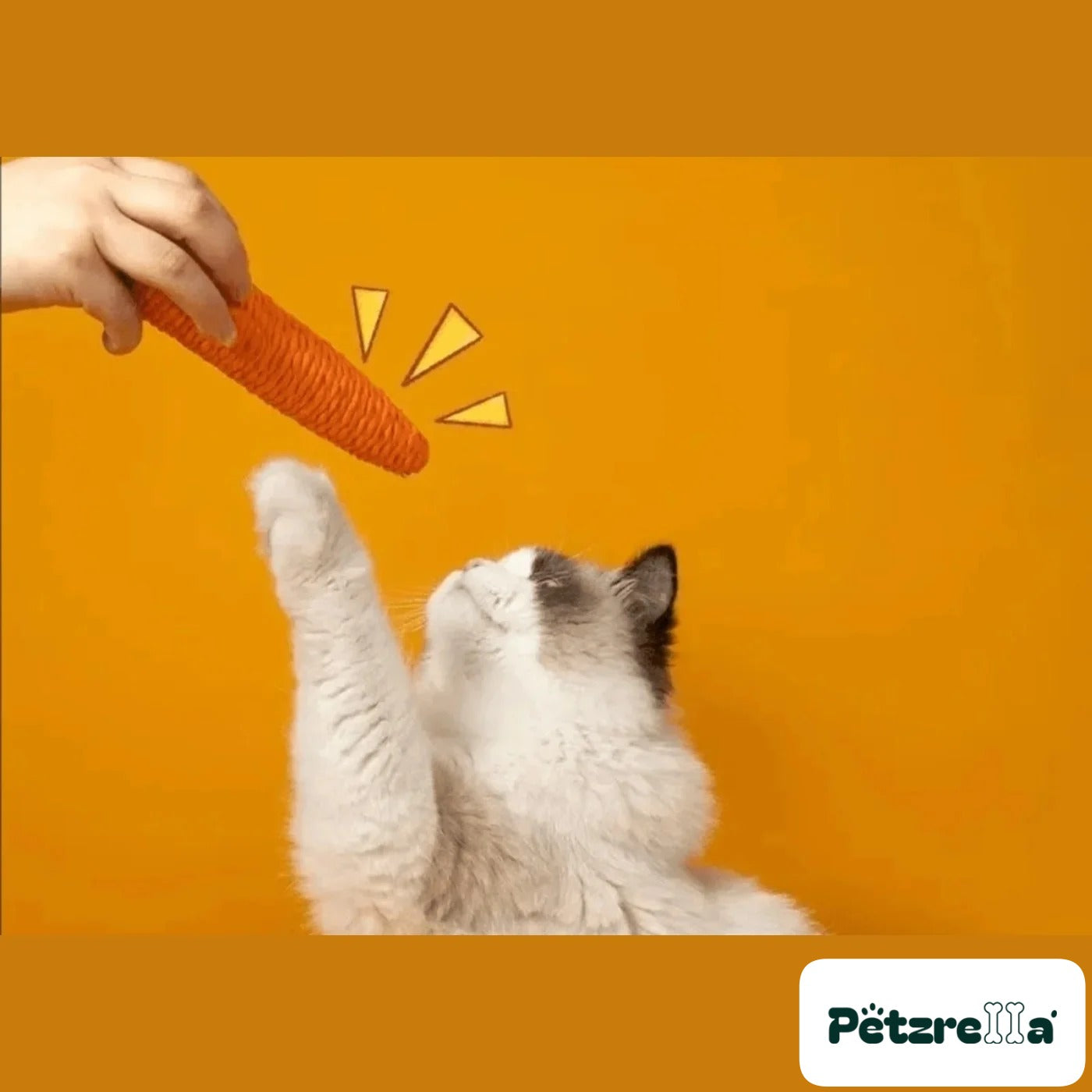 Petzrella Carrot Chew Toy for Cats – view 3