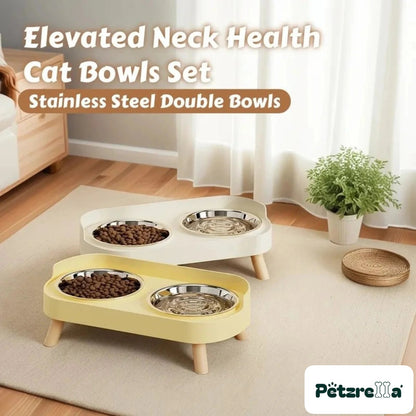 Petzrella Elevated Double Pet Bowl – view 2
