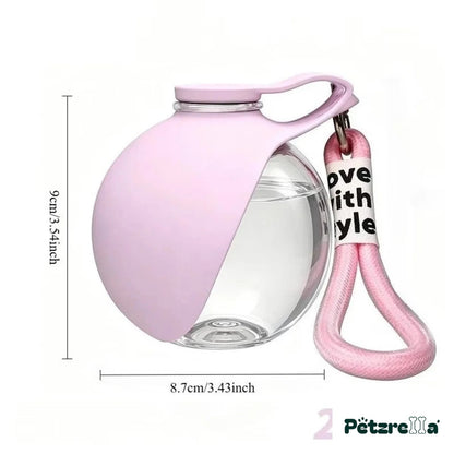 Petzrella Dog Water Bottle – Pink