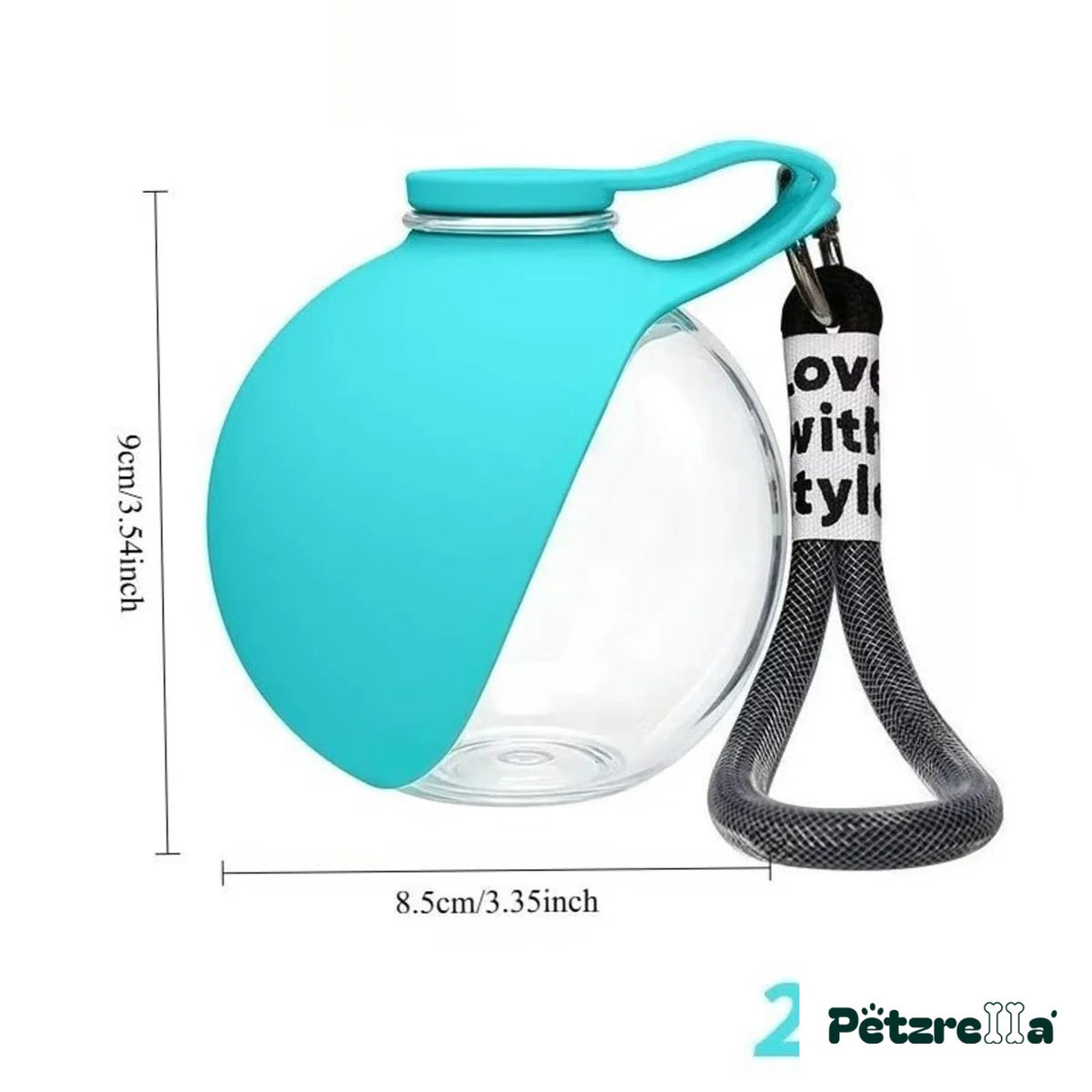 Petzrella Dog Water Bottle – Blue