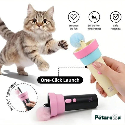 Petzrella Electric Cat Wand Toy – Pink